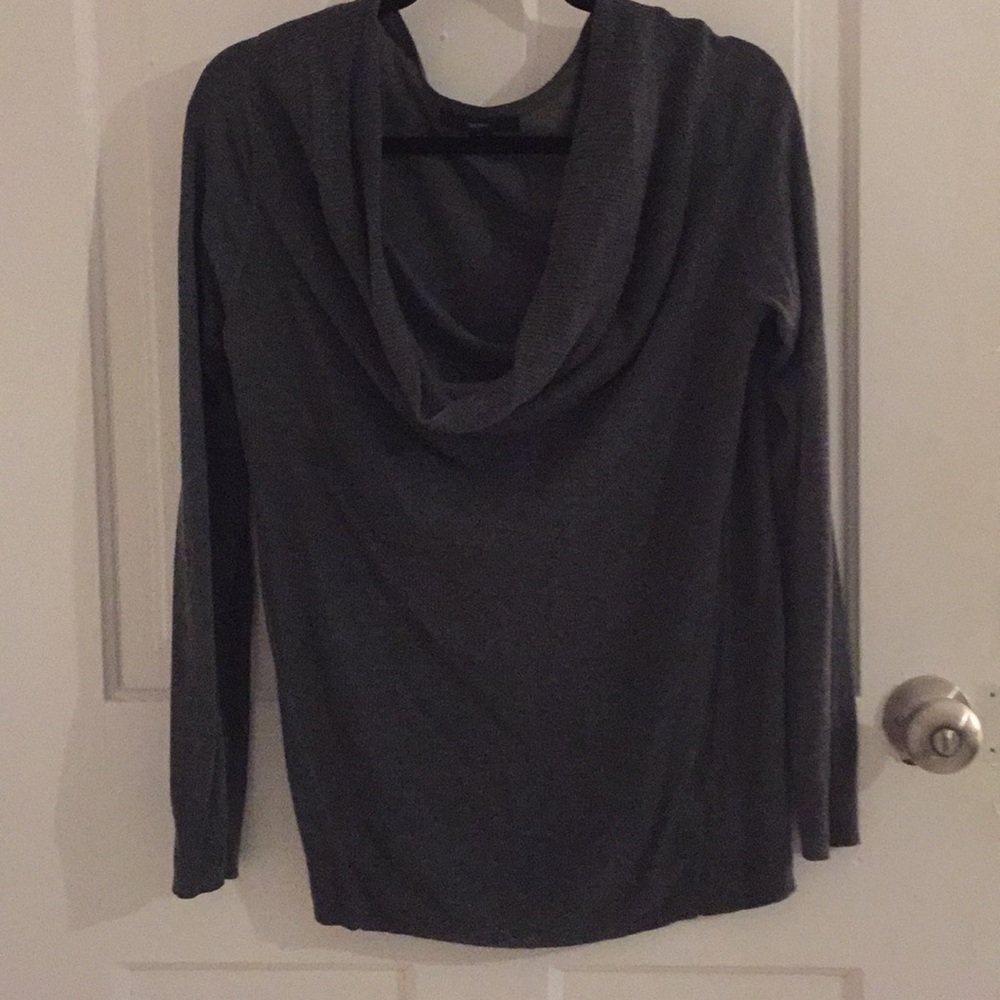 Beautiful gray scoop neck sweater
